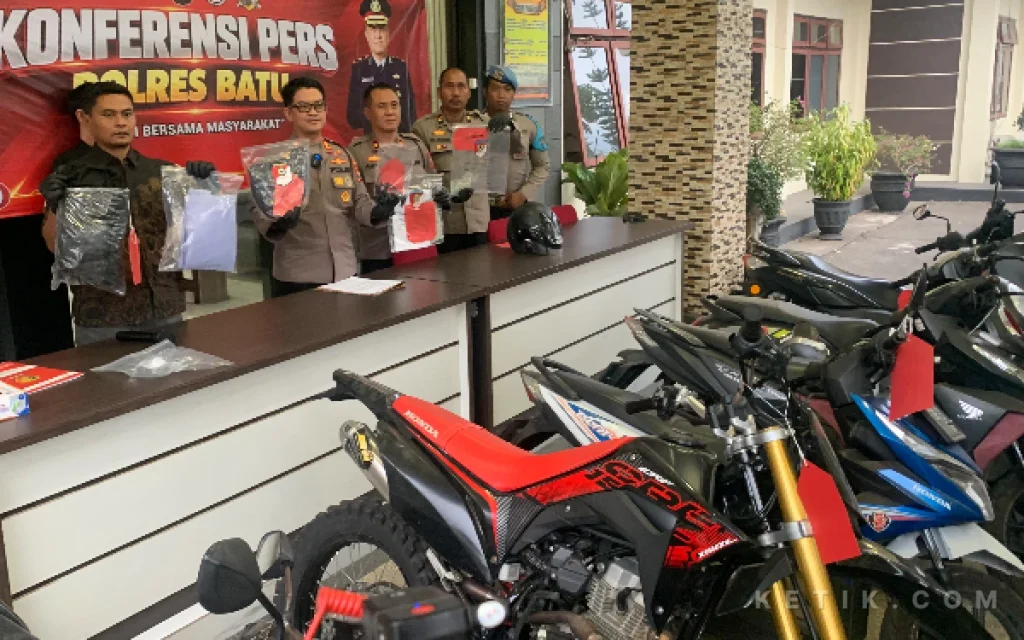 Polres Batu Bongkar Kasus Curanmor, 11 Orang Jalani Penyidikan